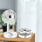 Foldable Rechargeable Desk Fan with Phone Stand – Adjustable Height & 3-Speed Cooling