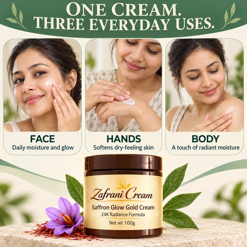 Magic Glow 24K Gold & Saffron Cream – Deep Hydration & Radiant Skin